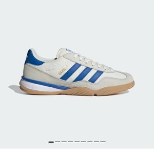 Adidas Women's White and Blue Gazelle Sala Size 7.5